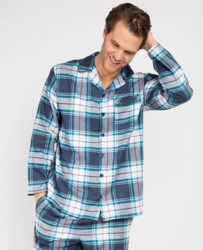 Lewis Brushed Check Pyjama Top