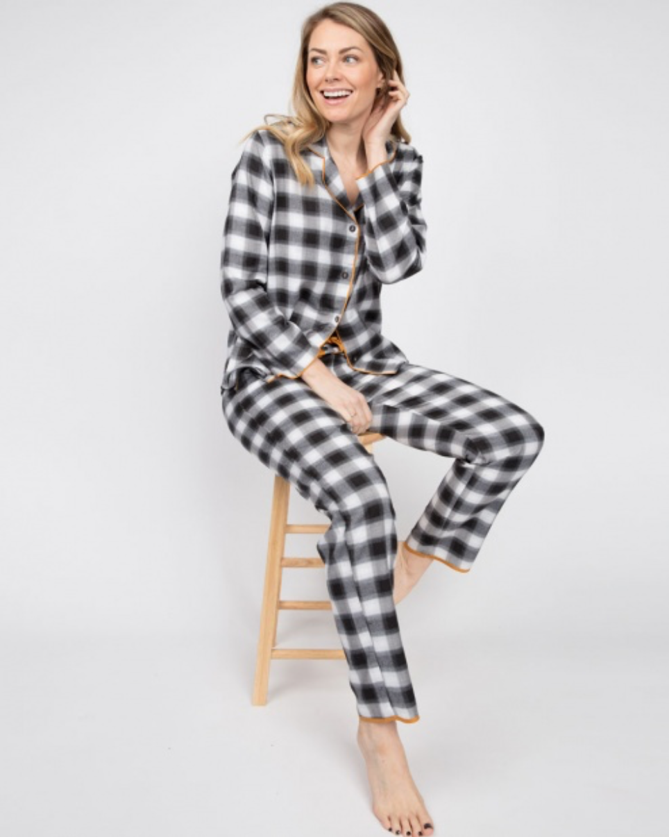 Annie Brushed Check Pyjama Top