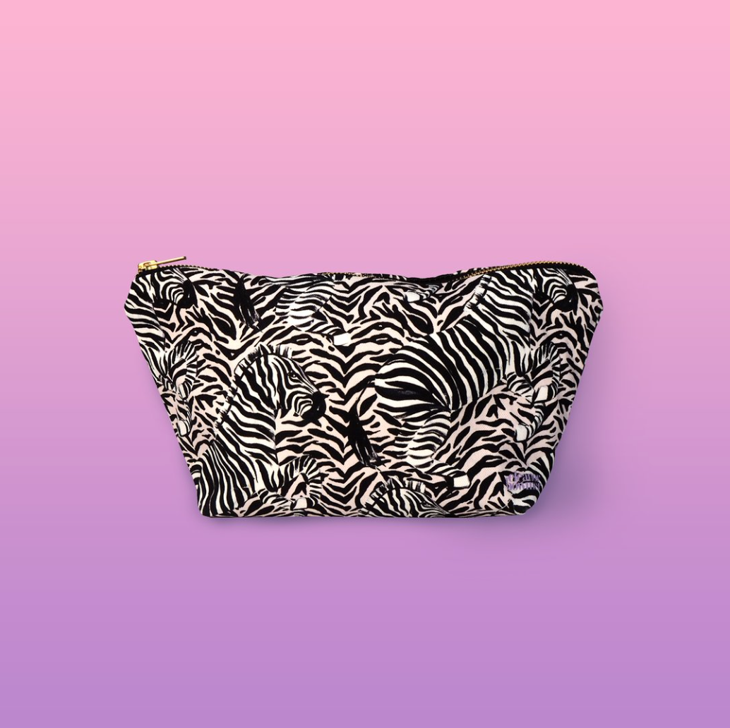 Zebra Zip Bag