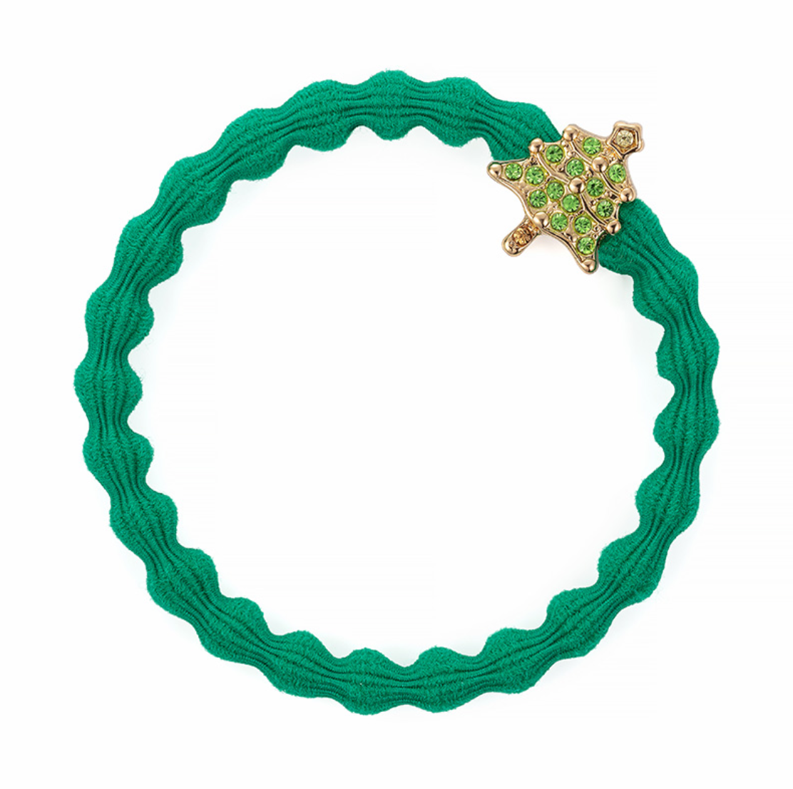 Christmas Tree Bangle Band - Emerald Green