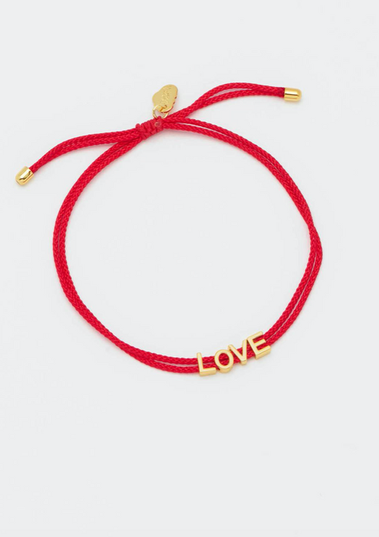 Love Red Cord Bracelet