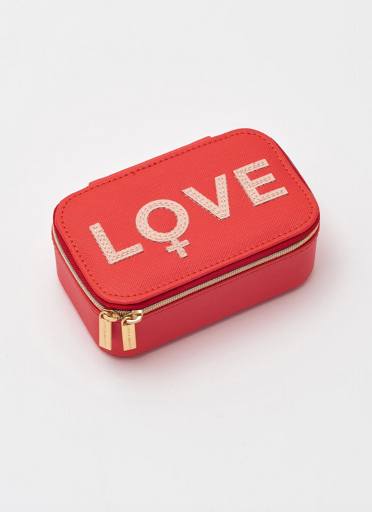 Red love mini jewellery box
