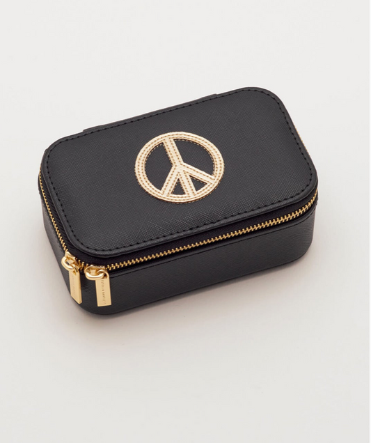Black peace mini jewellery box