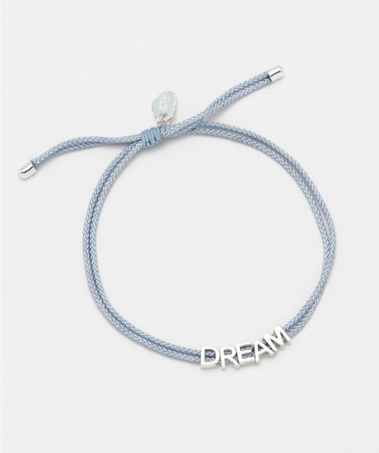 Silver Dream Grey Cord Bracelet