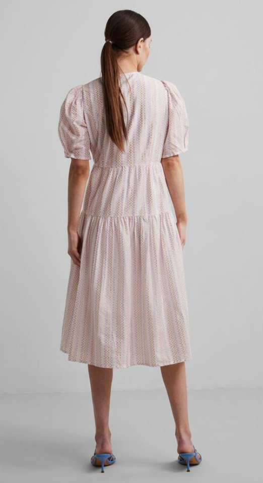 YASPRISMA WRAP MIDI DRESS - Star White