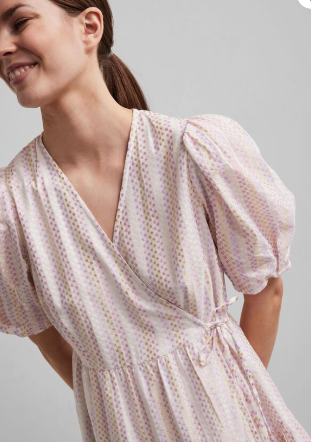 YASPRISMA WRAP MIDI DRESS - Star White