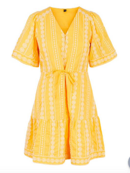YasAliyah Dress - Yolk Yellow