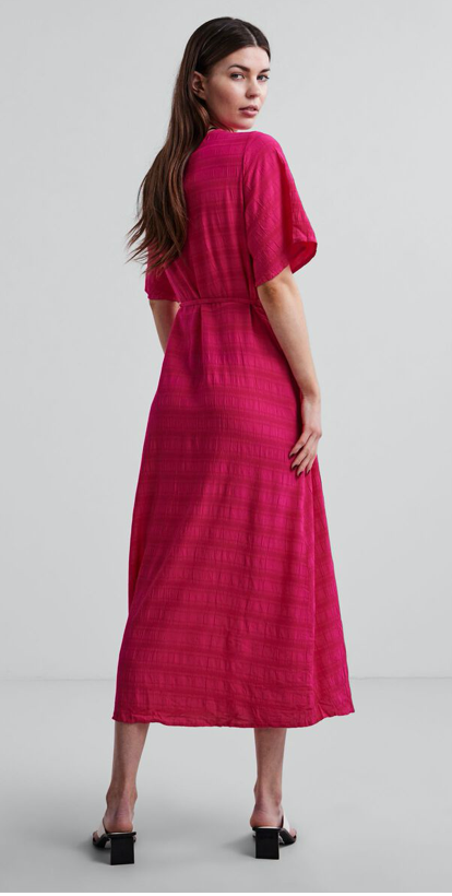 MAXI WRAP DRESS - Fuschsia Purple