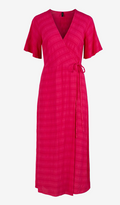 MAXI WRAP DRESS - Fuschsia Purple