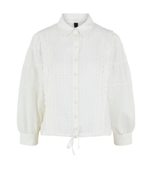 STAR WHITE TIE BLOUSE