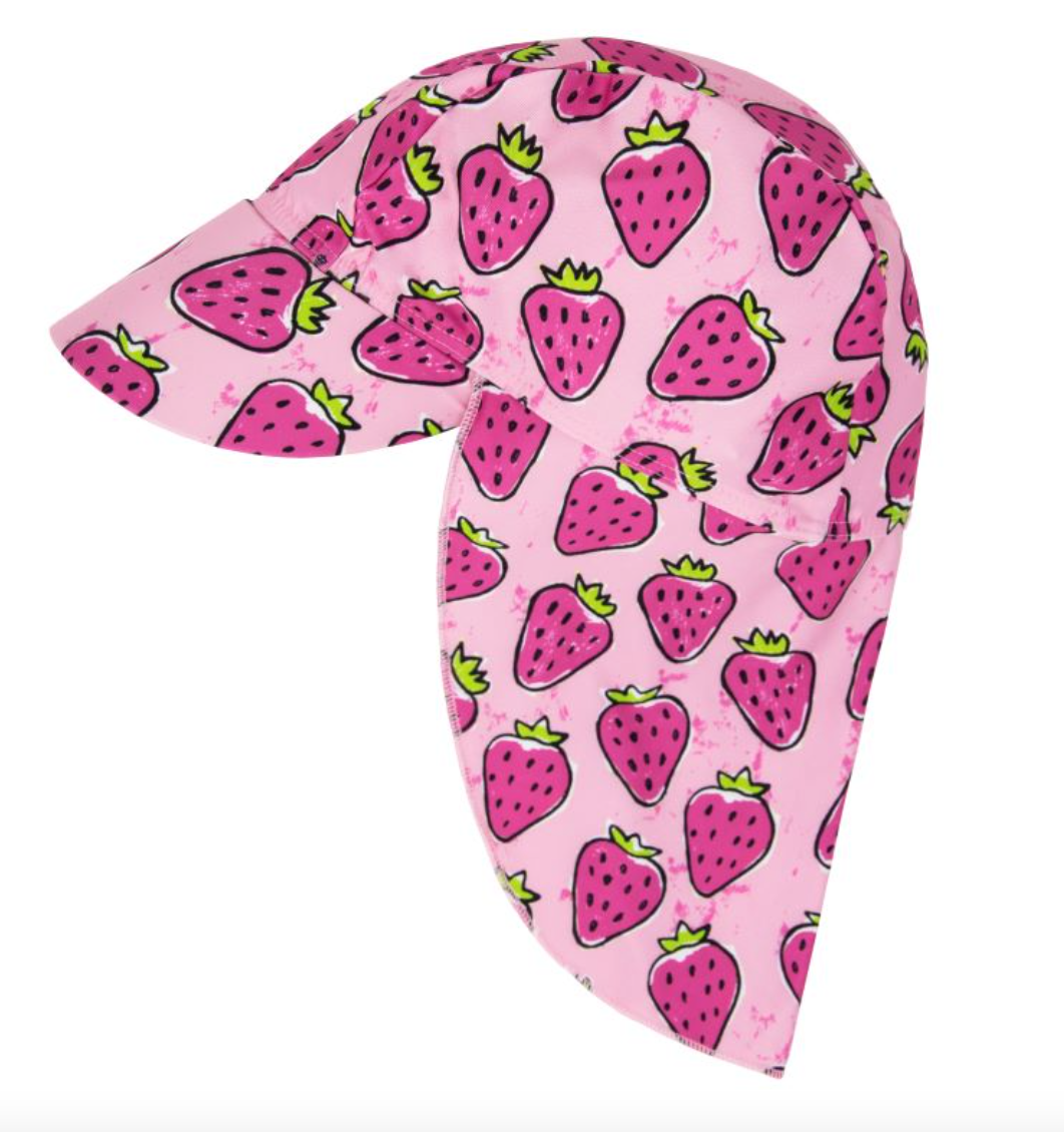 Slipfree Children's Sun & Swim Hat - Strawberries