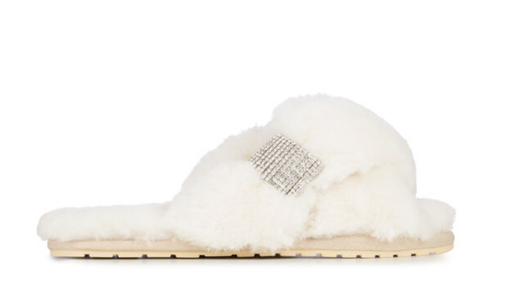 Mayberry Crystal Slippers - Natural