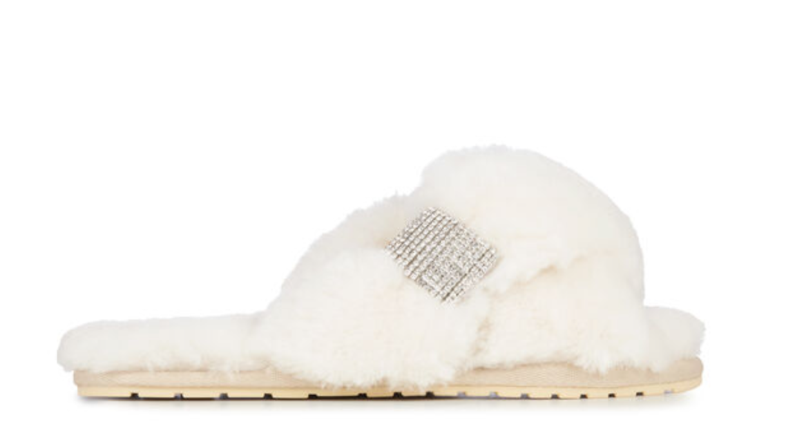 Mayberry Crystal Slippers - Natural