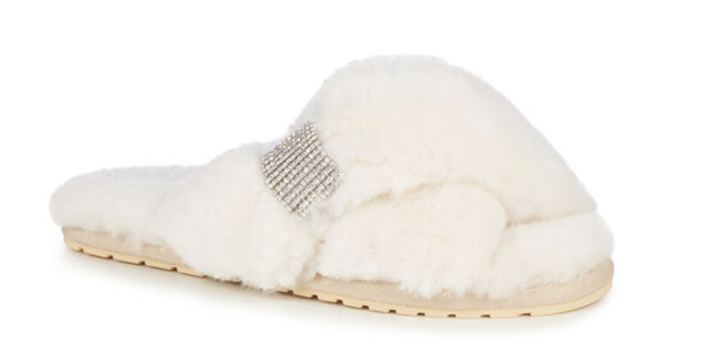 Mayberry Crystal Slippers - Natural