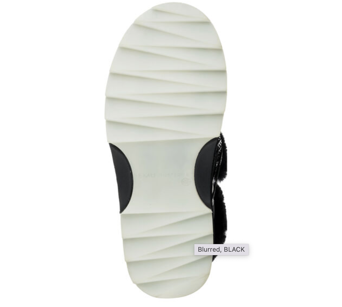 Blurred Womens Sheepskin Boots - Black