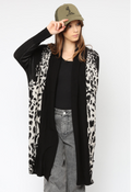 Longline Print Cardigan