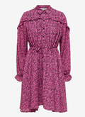 FRILL MINI DRESS - Pink