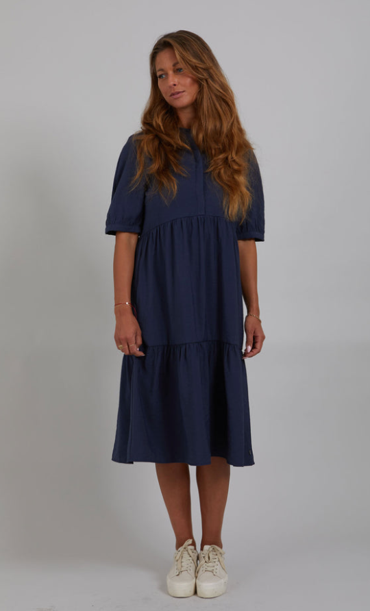 Long Bamboo Dress - Dark Navy