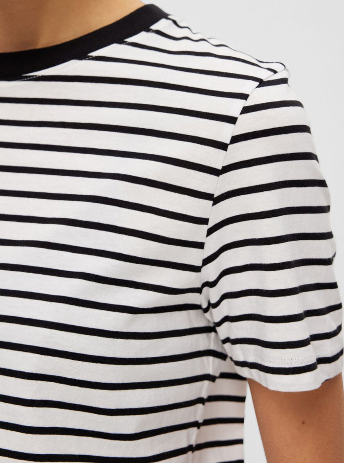 Striped T-Shirt - Black / Bright White