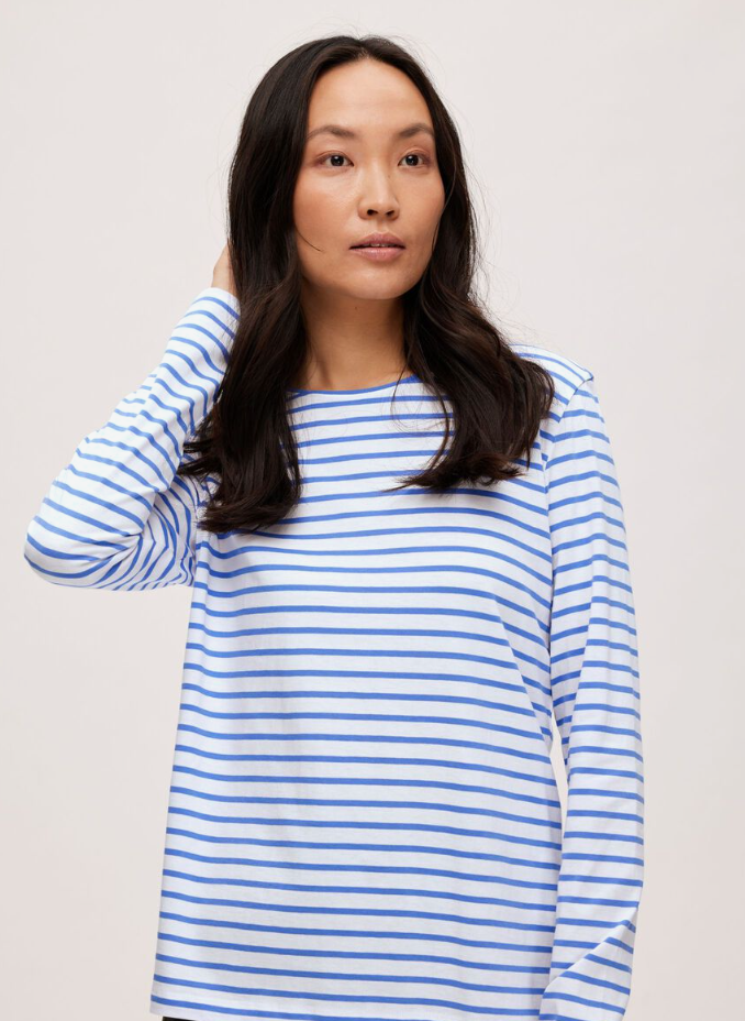 STRIPE LS T-SHIRT - Ultramarine