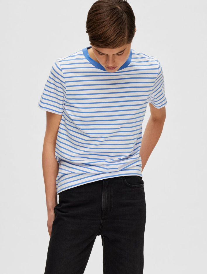 STRIPE SS T-SHIRT - Ultramarine