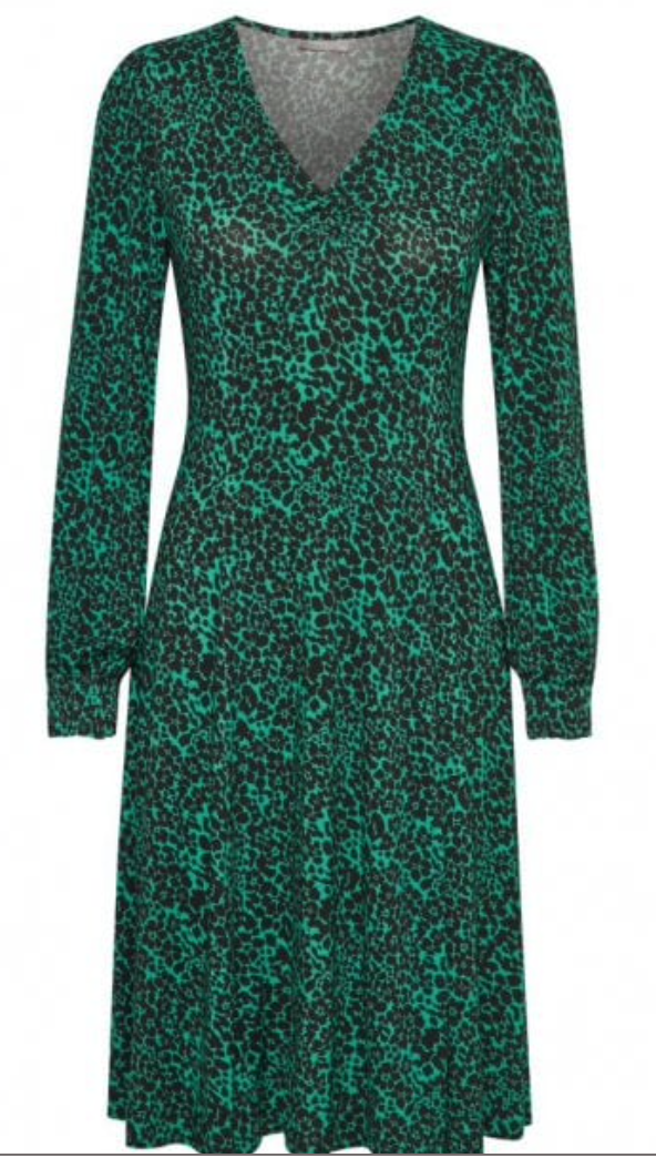 FREMFLORAL DRESS - Holly Green