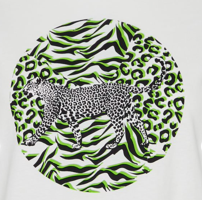 FrSuni T-Shirt - White / Leopard