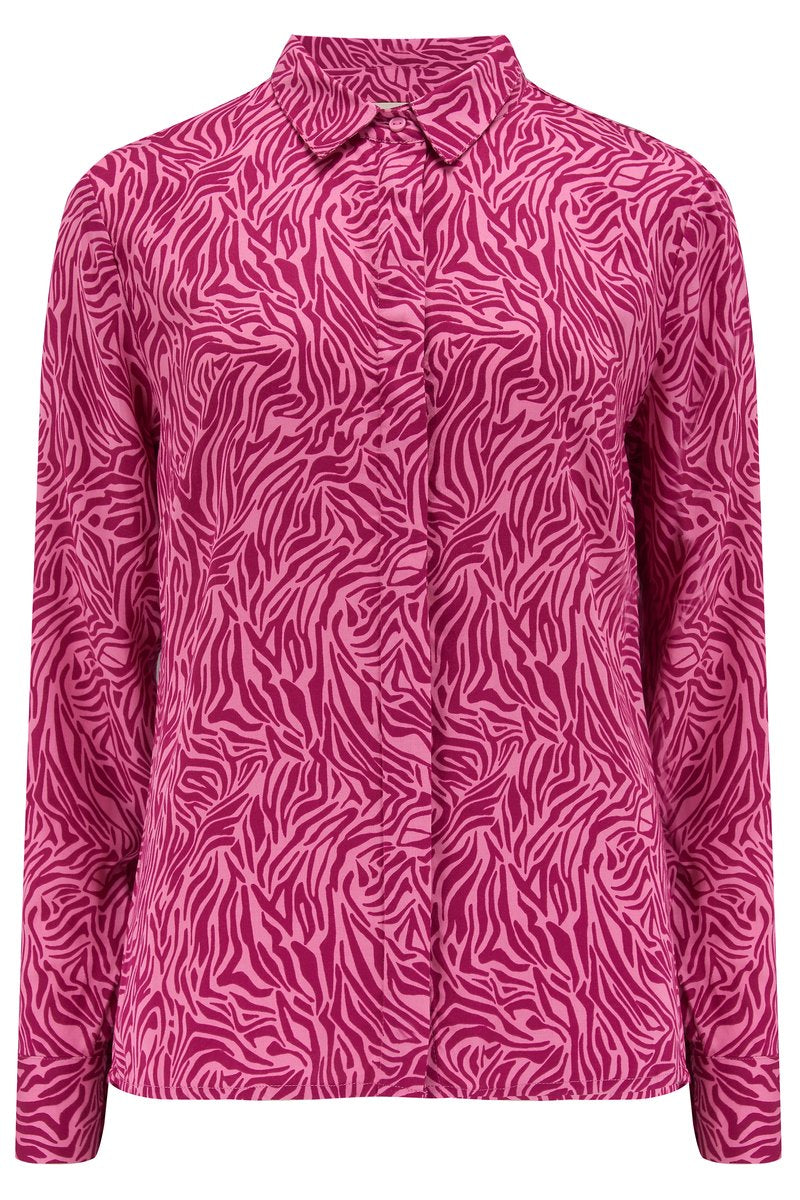 'Joy' shirt - pink wild animal