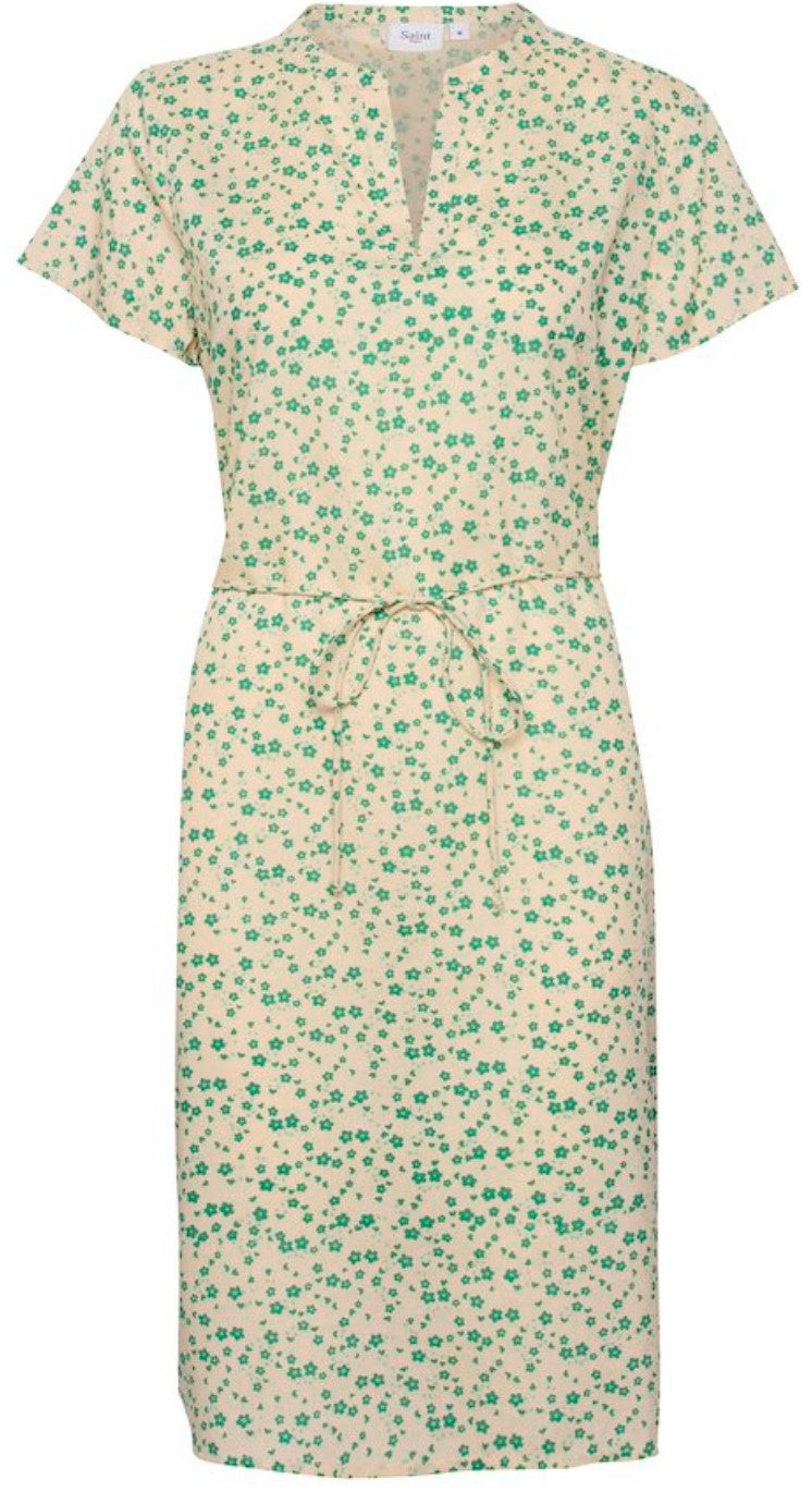 Tate Dress - Creme Naive Flower