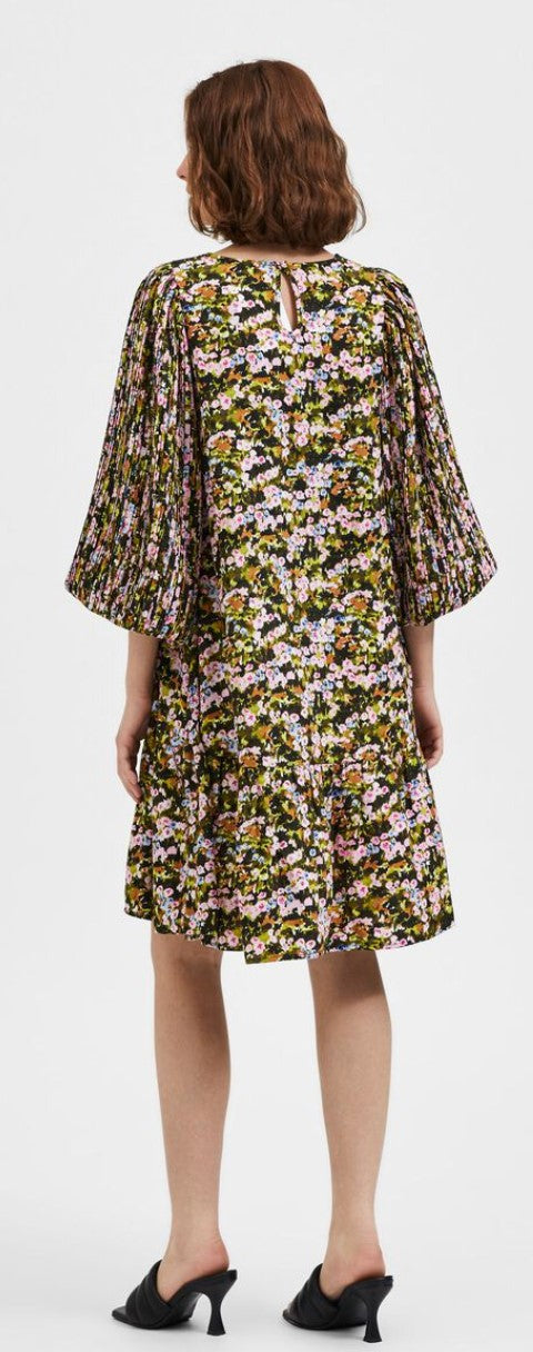 SLFEVIE PLISSE LS DRESS