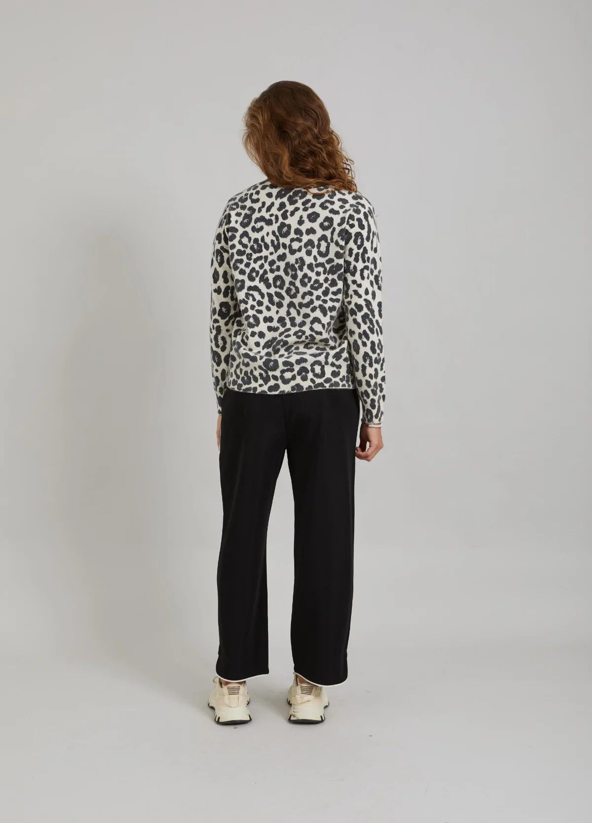 CC V-Neck Knit with Leo Print
