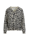 CC V-Neck Knit with Leo Print