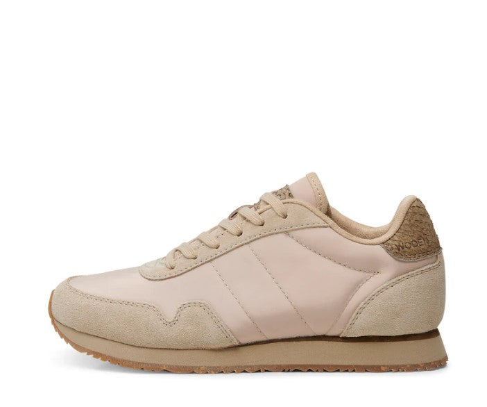 Nora III Leather Sneakers - Coffee Cream