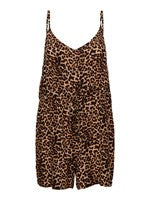 PCNYA Slip Playsuit - Leopard - Irish Green Daisy
