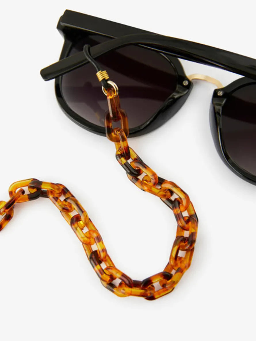 PCVISTA SUNGLASSES CHAIN - BLACK/TURTLE