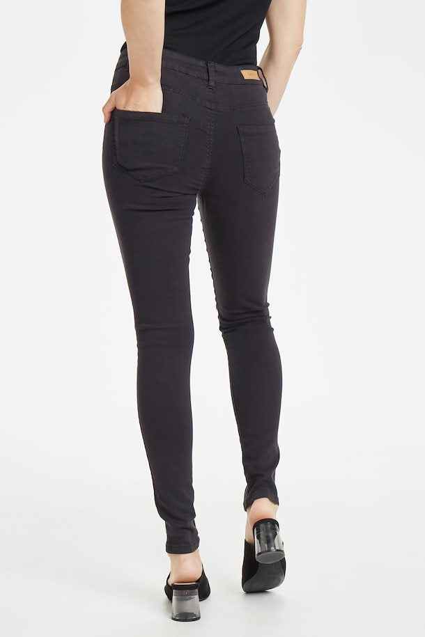 STRETCH COTTON JEAN - BLACK