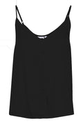 Camisole Top with Buttons - Black