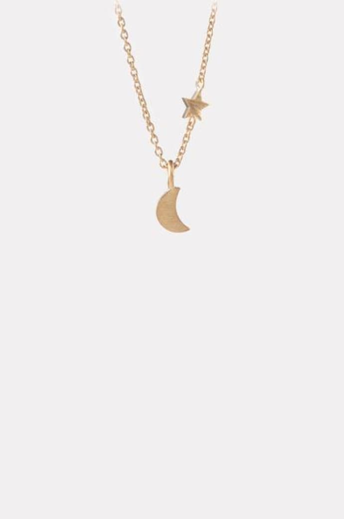 gold luna star necklace - pernille corydon