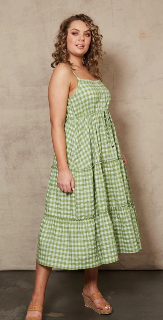 Mimosa Tank Dress - Evergreen