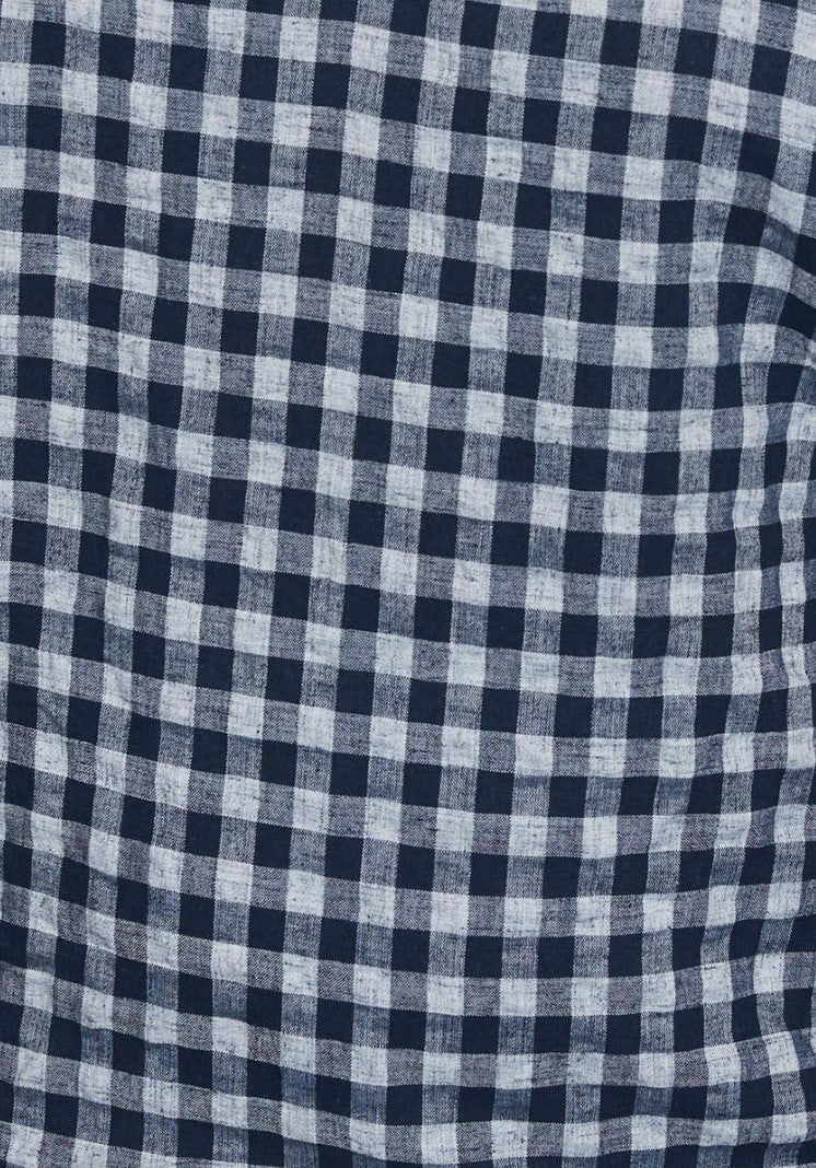 Mimosa Frill Dress - Indigo