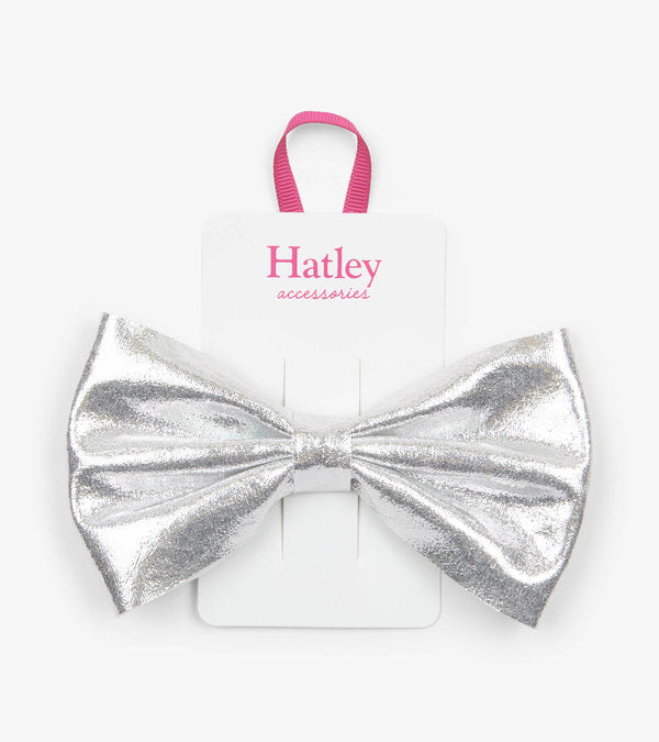 silver shimmer bow