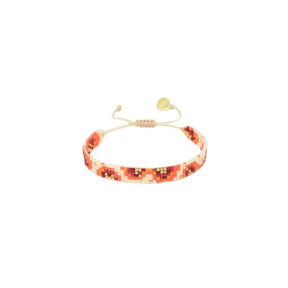 Foire pink and red bracelet