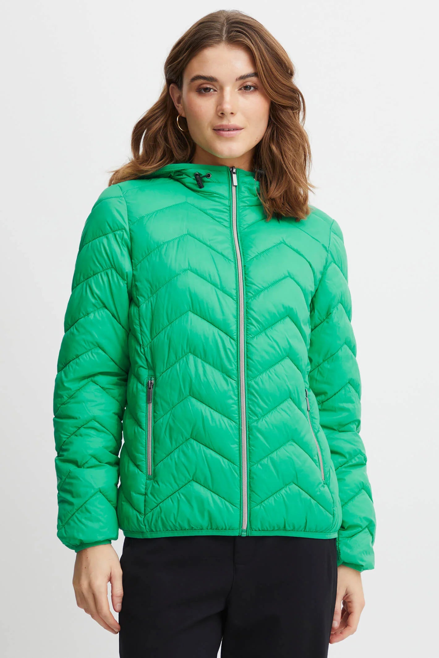 FRBAPADDING 1 OUTERWEAR SHORT PADDED JACKET -  GREEN