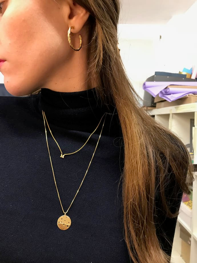 Note Necklace - Gold