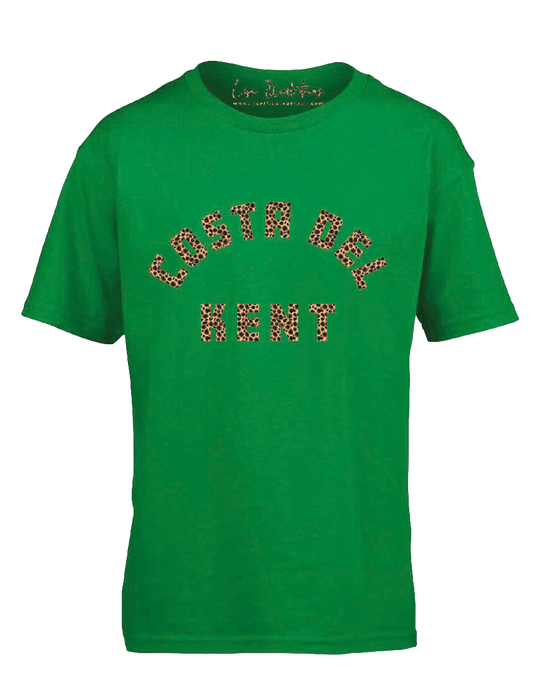 ‘Costa Del Kent’ Kids T-Shirt - Green