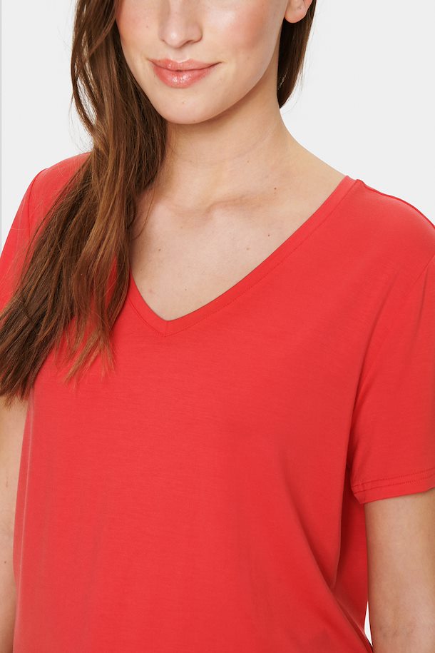 AdeliaSZ V-Neck T-Shirt - Hibiscus