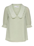 FRILL TOP - Almost Aqua