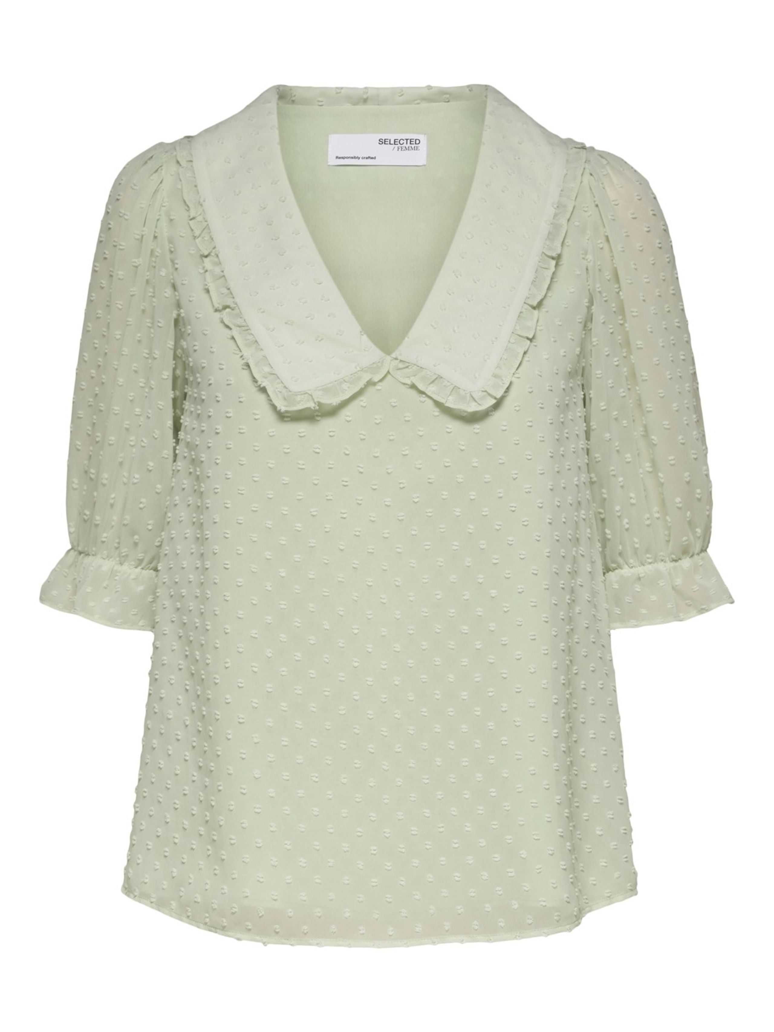 FRILL TOP - Almost Aqua