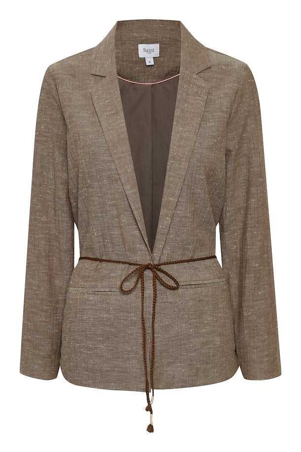 Brown speckled blazer