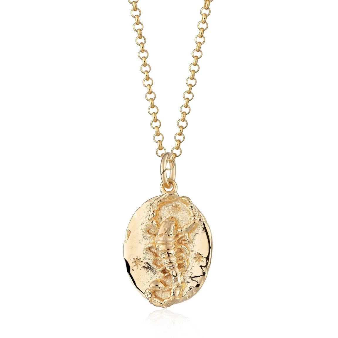 Scorpio zodiac necklace - gold